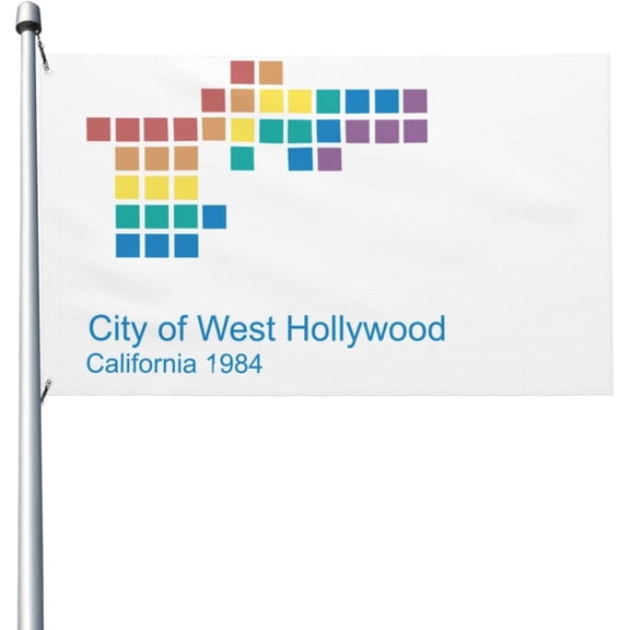 Funny Flag of West Hollywood California 3x5ft Patio Garden Flag Outdoor Decoration Banner