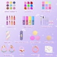 thumbnail image 2 of Set de maquillaje PERRYHOME Kids para niñas con 63 unidades, lavable, no tóxico, 2 of 7