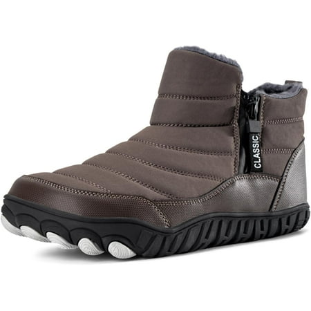 Men Ankle Boots Women Snow Winter Shoes Hiking Walking Gym Slip On Garden Flats Trail Fuzzy High Top Non Slip