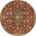 thumbnail image 1 of Ahgly Company Indoor Round Persian Brown Traditional Area Rugs, 7' Round, 1 of 4