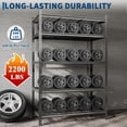 thumbnail image 3 of 5-Tier Heavy Duty Garage Shelving Unit 48 In Wx24 In Dx72 In H 2200 lbs Adjustable Metal Storage Rack Boltless Steel Shelves for Home and Warehouse, 3 of 8