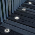 thumbnail image 4 of Lámpara subterránea de camino de camino de jardín impermeable de luz enterrada solar al aire libre 8LED Sywqhk Para estrenar, 4 of 7