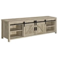 thumbnail image 4 of Madra 2-door Engineered Wood 79-inch TV Stand Distressed Pine, 4 of 13
