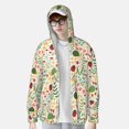 thumbnail image 2 of Disketp Ladybug And Wild Flowers for Men's Sun Protection Hoodie Performance Long Sleeve Fishing Outdoor Lightweight-Small, 2 of 7