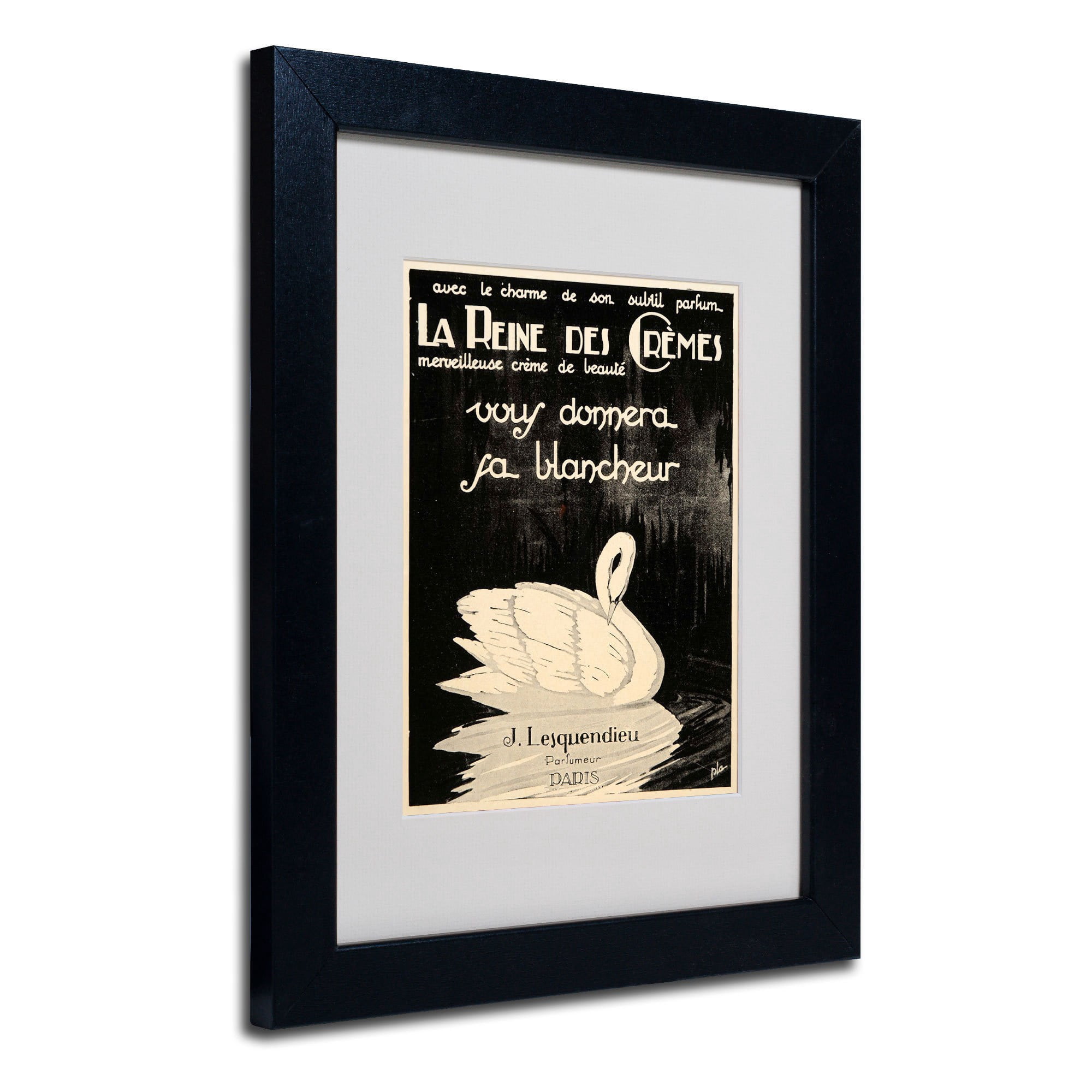 Matted art under acrylic in a wood frame