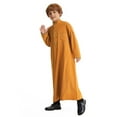 thumbnail image 6 of ANINEO Boy's Arab Solid Color Thobe Long Sleeve Kaftan Embroidered Robe Arabic Abaya Thobe, 6 of 7