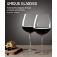 thumbnail image 4 of Juego de 4 copas de vino tinto OJA, cristal soplado a mano, 700 ml, 4 of 7
