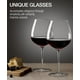 thumbnail image 4 of Juego de 4 copas de vino tinto OJA, cristal soplado a mano, 700 ml, 4 of 7