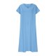 thumbnail image 3 of WILLBEST Vestido De Verano Para Mujer, Vestido Informal Holgado De Lino Con Cuello En V Y Manga Corta, Vestido De Día Cómodo De Color Sólido, 3 of 3