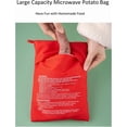 thumbnail image 3 of 4 Pcs Sacs à Pommes de Terre Réutilisables Express Micro-Ondes Gain de Temps Pochette en Tissu pour Tout Type de Pommes de Terre Sacs de Cuisson en 4 Minutes (Rouge), 3 of 8