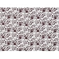 thumbnail image 2 of Zelouf Vicky Floral Print W/ Clear Trans On Bridal Satin  , Sewing, DIY, Crafts Fabric by the Yard, Ivory/brown, 10 Yard, 2 of 2