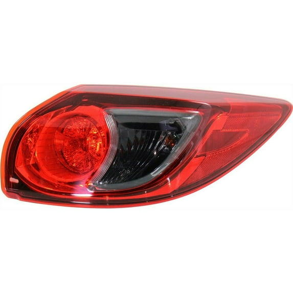Tail Light For 2013-16 CX-5 Passenger Side Outer Body Mounted Bulb Type