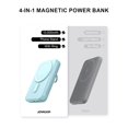 thumbnail image 2 of JOYROOM Magnetic Power Bank, 20W 10000mAh Wireless Portable Charger Battery Pack with Phone Ring Holder Stand, Compatible with Magsafe, for iPhone 14/Pro Max/13/12 Series, Blue, 2 of 9