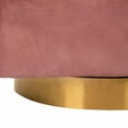 thumbnail image 4 of SAFAVIEH Couture Clara Contemporary Velvet Quilted Swivel Tub Chair, Pale Taupe, 4 of 9