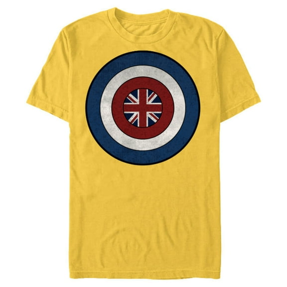 Marvel WHAT IF…? Captain Carter Shield - Short Sleeve Blended T-Shirt for Adults – Customized-Yellow