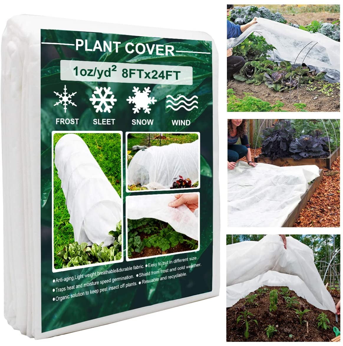 2 Pack Frost & Insect Protection Fleece Garden Maintenance Propagation 
