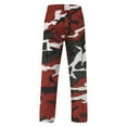 thumbnail image 7 of Men's Camo Cargo Pants Casual Camouflage Print Stretch Elastic Waist Tapered Tactical Climbing Pants with Pockets Fashion Sweatpants, 7 of 7