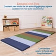 thumbnail image 6 of ECR4Kids SoftZone 4-Section Rainbow Runway Activity Mat, Folding Playmat, Earthtone, 6 of 9