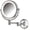 Chrome Corded Plug In, variant on Jerdon Wall-Mounted Makeup Mirror With Lights - Direct-Wired Lighted Makeup Mirror with 8X Magnification & Nickel Finish - Model HL88NLD