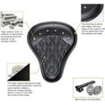 thumbnail image 5 of DREAMIZER 13" Black Large Motorcycle Spring Solo Seat Bracket Seat Compatible With Sportster Chopper Bobber and More, 5 of 6