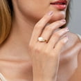 thumbnail image 4 of ANGARA Freshwater Cultured Pearl and Diamond Swirl Ring in 14K Rose Gold for Women | June Birthstone, Birthday, Anniversary, Jewelry Gift for Women | Pearl Ring, 4 of 9