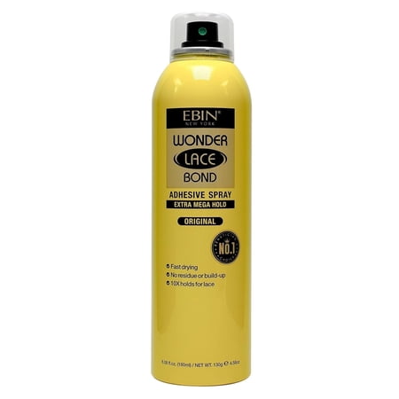 EBIN NEW YORK Wonder Lace Bond Wig Adhesive Spray Extra Mega Hold 6.34 fl oz, 1 Count