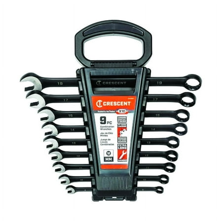 UPC: 0037103327048 | Crescent Wiss CCWS9BM 9 Pc. X10 12 Point Long Pattern Combination Metric Wrench Set