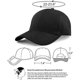 thumbnail image 2 of Classic Polo Style Baseball Cap 6 Panels Adjustable Solid Sport Sun Hat Japanese Style Large Head Circumference for Men and Women Black, 2 of 5