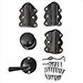 thumbnail image 3 of Screen Door Hardware Kit with Self-Closing Hinges Black, 3 of 4