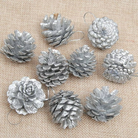 AkoaDa 9Pcs\/Pack New Hot Gift Home Decor Christmas Xmas Tree Decoration Pine Cones