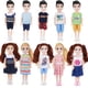 thumbnail image 1 of Lembani 10 juegos de mini muñecas de 5 pulgadas con ropa, 5 piezas de muñecas para niños y 5 piezas de muñecas para niñas, mini muñecas de princesa, juguete para casa de muñecas, regalos para niños, 1 of 5
