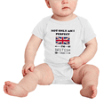 thumbnail image 2 of Not Only Am I Perfect, I'm British Too! Cute Baby Clothes (White, 6-12 Months), 2 of 5