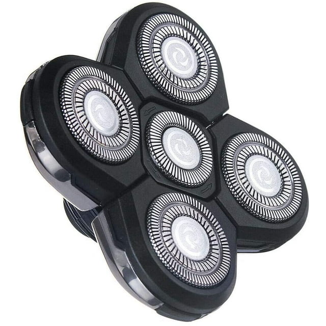 Shaver Blade Heads, 5 Heads Beard Cutter Replacement Blade Electric Razor Shaver Head for Head and Face Easy Installation