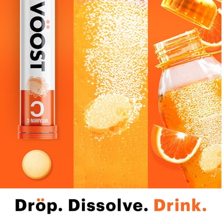 VOOST VITAMIN C EFFERVESCENT VITAMIN DRINK TABLET, BLOOD ORANGE, 20 CT