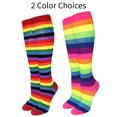 thumbnail image 2 of Rainbow Stripe Pattern Socks from the Sock Panda (Knee High), 2 of 8
