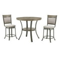 thumbnail image 3 of Franklin Swivel Counter Stool, Pewter, 3 of 17