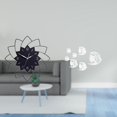 thumbnail image 2 of Reloj De Pared Acrílico Con Forma De Flor, Mecanismo Silencioso Y Pegatinas De Peces Con Efecto Espejo. Arte Decorativo Removible Para Dormitorio, Cafetería, Sofá O Fondo De TV., 2 of 8
