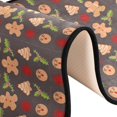 thumbnail image 6 of Christmas Gingerbread Pattern Hallway Runner Rug 2'x6' Kitchen Rug with Rubber Backing Biscuits Tree Holly Berry Non Slip Entryway Rug Runner Washable Soft Area Rug for Hallway Bedroom Kitchen Decor, 6 of 6