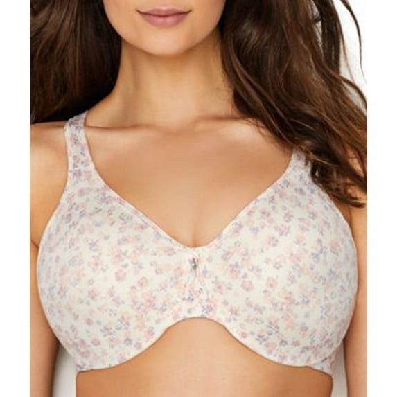 Bali One Smooth U® Minimizer Underwire Bra Amethyst Quartz Sketched Floral 42C Women's