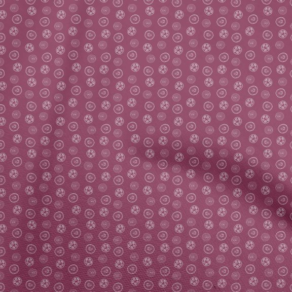 oneOone Polyester Spandex Dark Magenta Fabric Onion & Tomato Vegetable Sewing Fabric By The Yard Printed Diy Clothing Sewing Supplies 56 Inch Wide