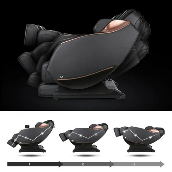 3D Full Body Full Zero Gravity Shiatsu Electric Massage Chair, Massage Sofa Electric Recliner with Airbag, Speaker LCD Touch Screen Unit with Mini Remote Control and Voice Activated Back Heater