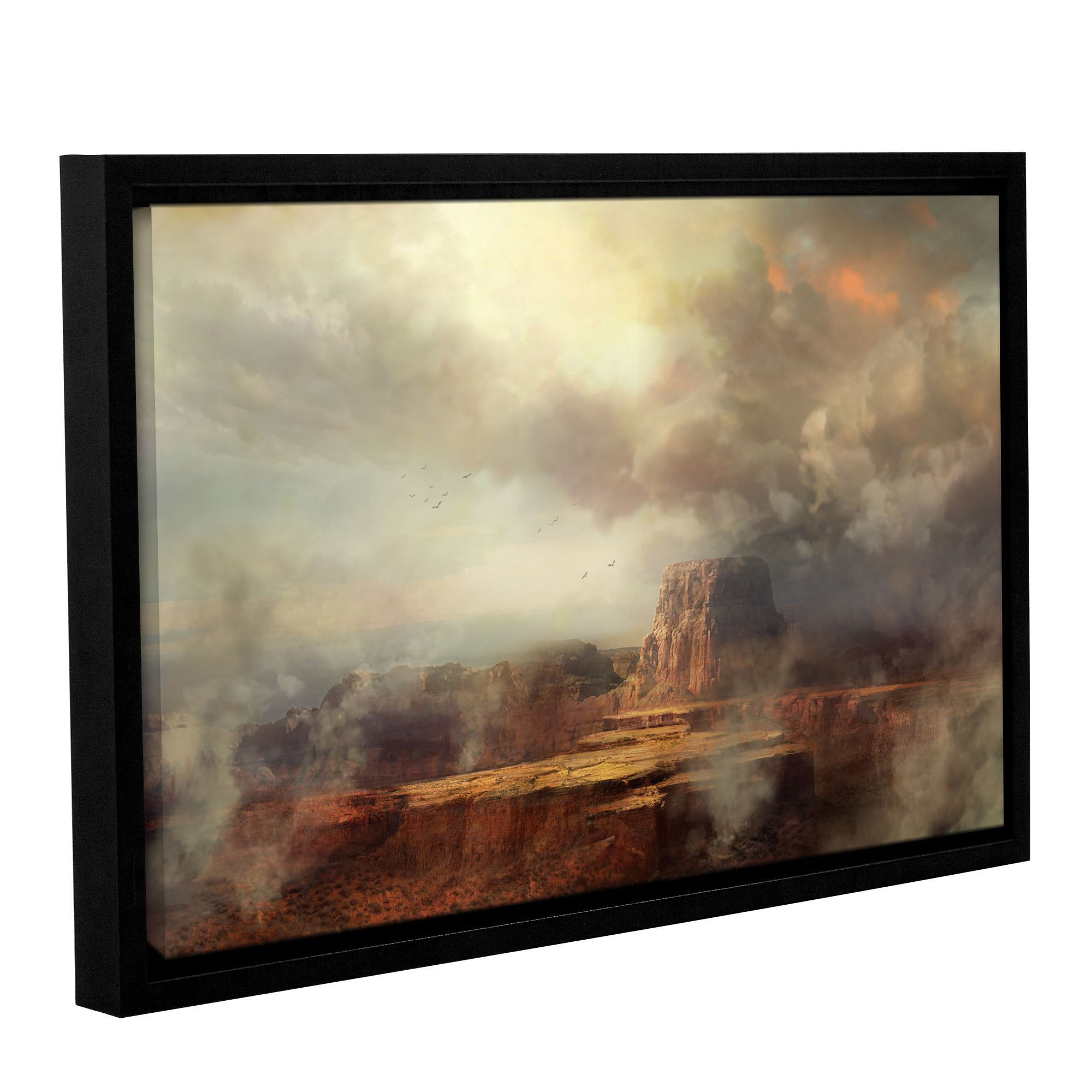 ArtWall Philip Straub "Before The Rain" Gallery-wrapped Floater-framed Canvas