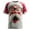 Red, variant on Christmas Tshirt Men Short Sleeve Funny Santa Graphic Pajamas Tee Crew Neck Casual Cozy Soft Holiday Family Xmas Gift Mens Shirts White L