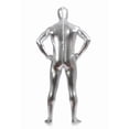 thumbnail image 5 of Cxenplz Unisex Metallic Bodysuit Full Cover Hood Adult Shiny One Piece Spandex Body Suit Bodysuit Costume, 5 of 6