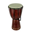 thumbnail image 1 of 12 Inch Tall Carved Elephant Djembe Drum 6.5 Inch Diameter, 1 of 3