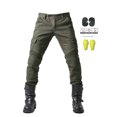 thumbnail image 1 of Sonducket Pantalones vaqueros transpirables para montar, cómodos y elegantes, para motocicleta, pantalones protectores, pantalones vaqueros, Prendas para la parte inferior del cuerpo JES-26Verde METRO, 1 of 6