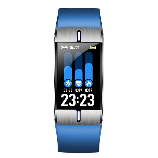 Reloj inteligente Frecuencia cardíaca Presión arterial Pronóstico del tiempo Pulsera deportiva Pulsera de fitness - Azul Inevent EL2117-03B