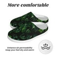 thumbnail image 6 of Fotbe Lush Foliage Green Plant Pattern Women's Fuzzy Curly Fur Memory Foam Loafer Slippers Indoor Outdoor Slippers Winter Home Shoes-39/40, 6 of 7