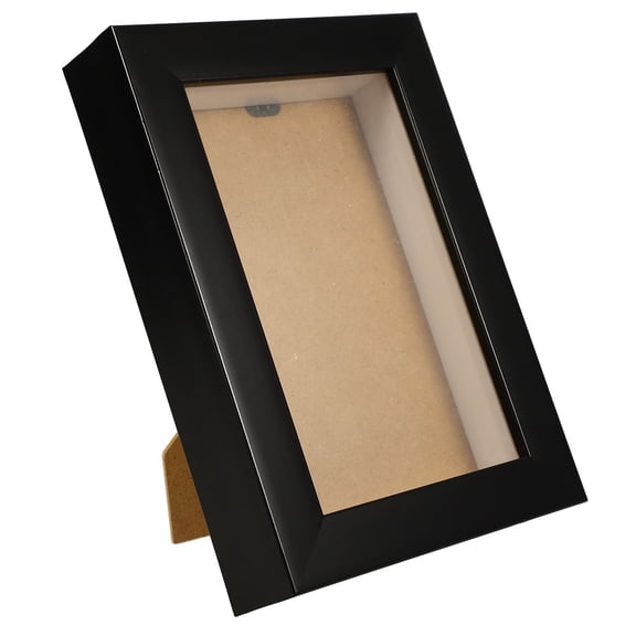 FELTECHELECTR Black Wooden Photo Frame for Home Tabletop Display with Rectangle Design