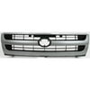 Grille Assembly for 1997-2000 Toyota Tacoma Painted Silver Shell with Black Insert OE Replacement 3906-1